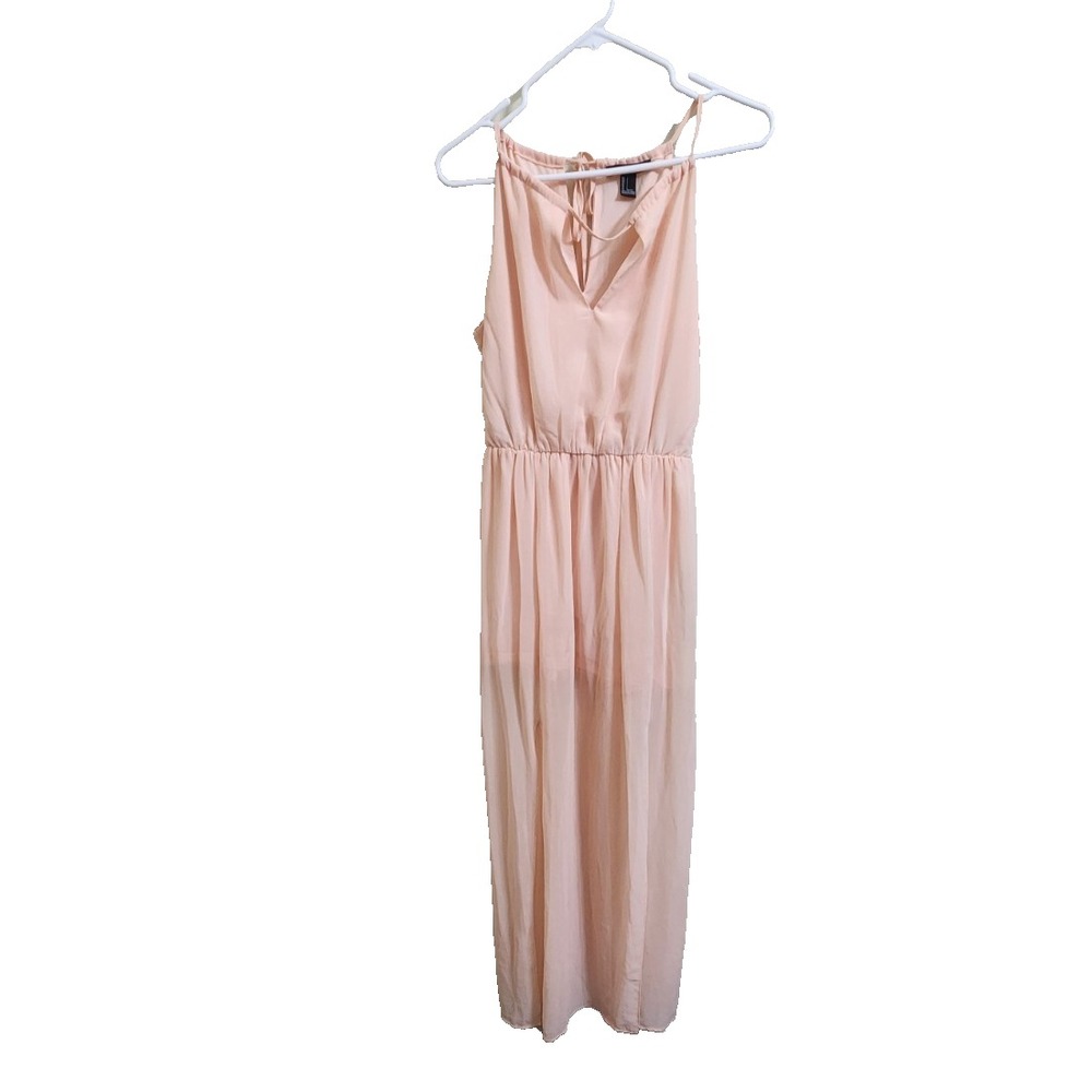 Forever 21 Womens Maxi Dress Bathing Suit Cover Up Peach Size S